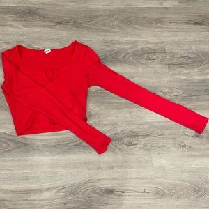 Garage Long Sleeve Crop Top Size S